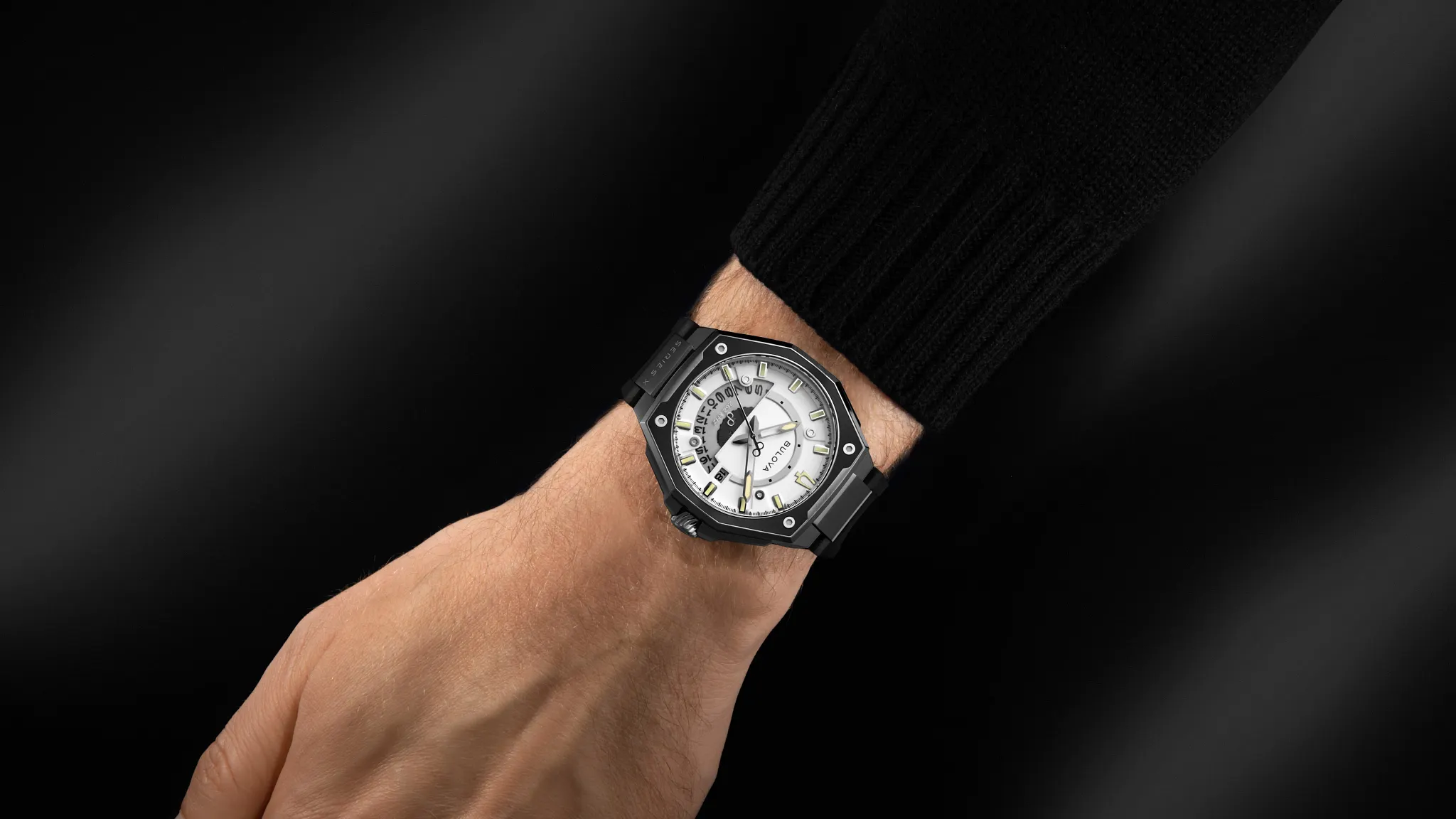 White Dial HNBR Rubber Series X 98B457 | Bulova